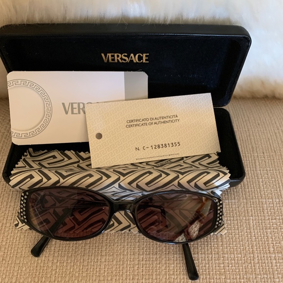 Versace Sunglasses case cloth Authenticity card
